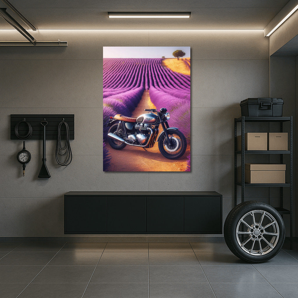 Triumph in Lavender Fields: Freedom and Nature