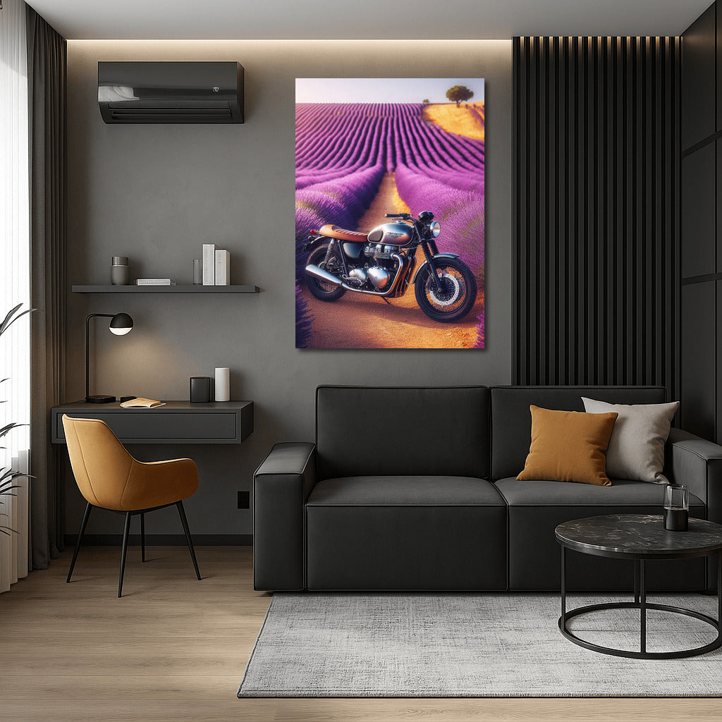 Triumph in Lavender Fields: Freedom and Nature