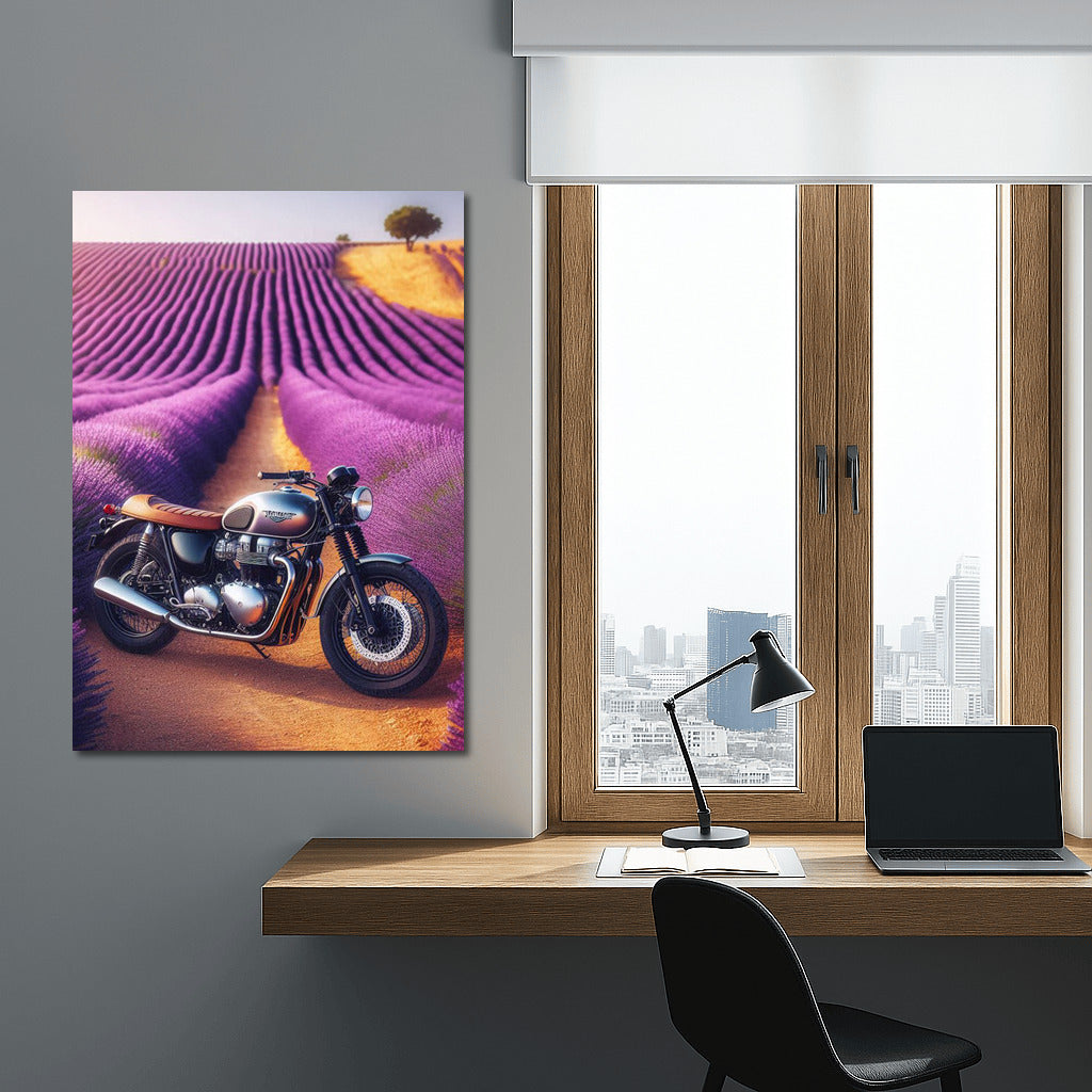 Triumph in Lavender Fields: Freedom and Nature