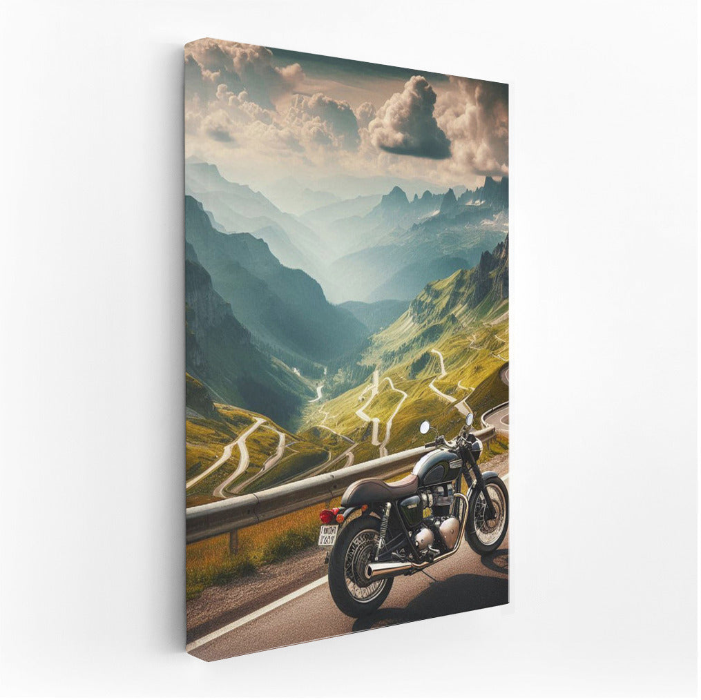 Triumph on Top: Mountain Road Bike for Fast Travel