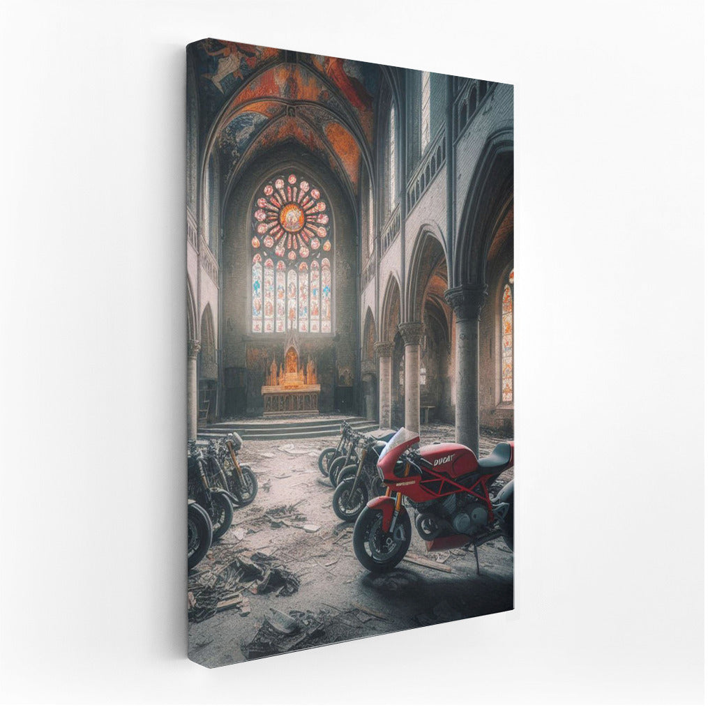 Speed and Faith: Ducati in the Abandoned Church