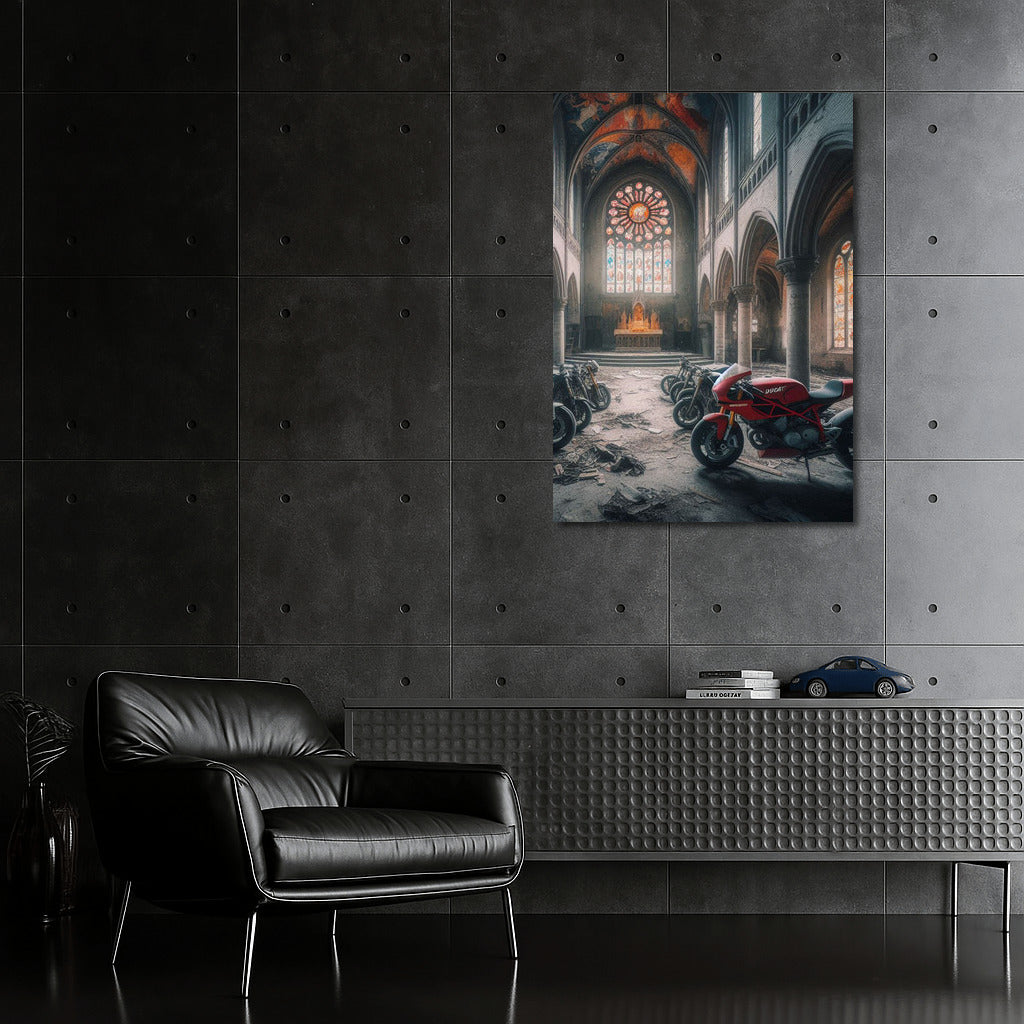 Speed and Faith: Ducati in the Abandoned Church