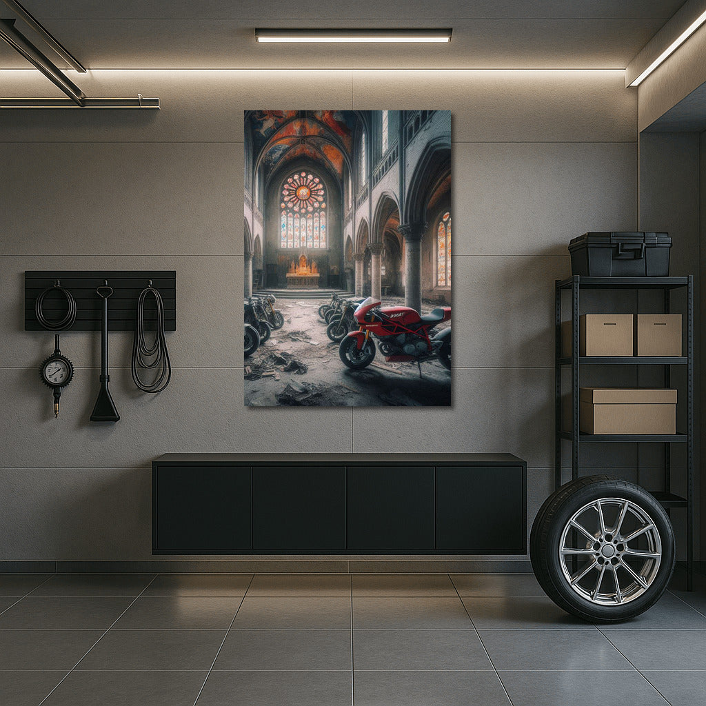 Speed and Faith: Ducati in the Abandoned Church