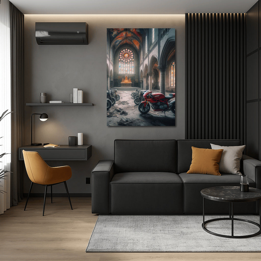 Speed and Faith: Ducati in the Abandoned Church