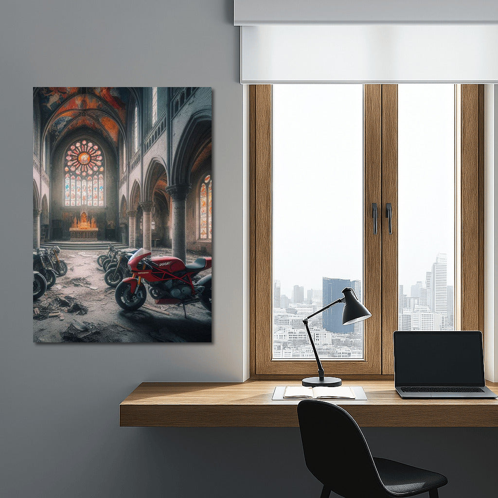 Speed and Faith: Ducati in the Abandoned Church