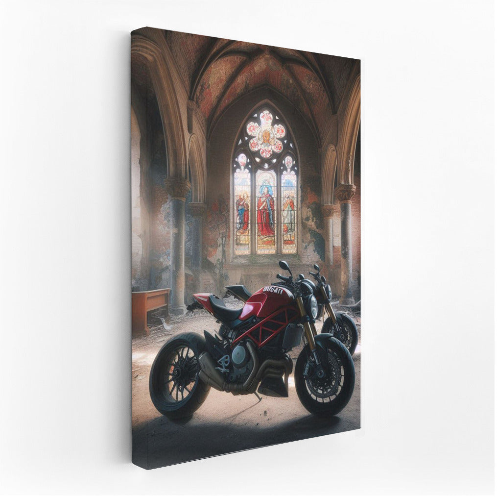 Ducati in the Abode of Silence: Motorcycles in the Abandoned Church