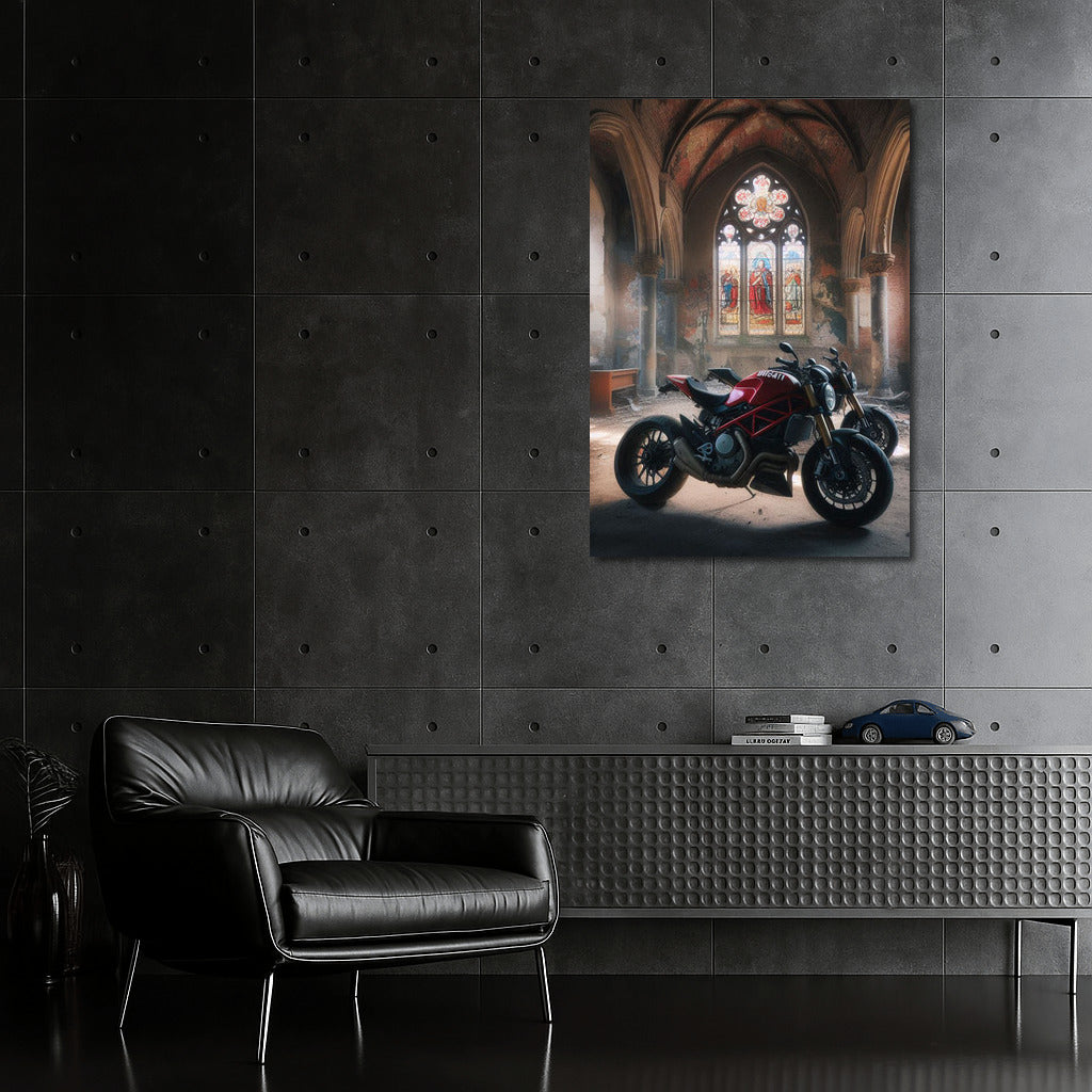 Ducati in the Abode of Silence: Motorcycles in the Abandoned Church