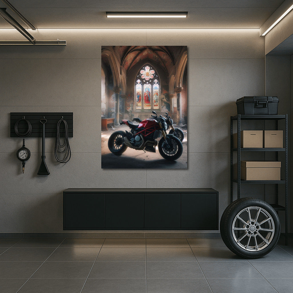 Ducati in the Abode of Silence: Motorcycles in the Abandoned Church