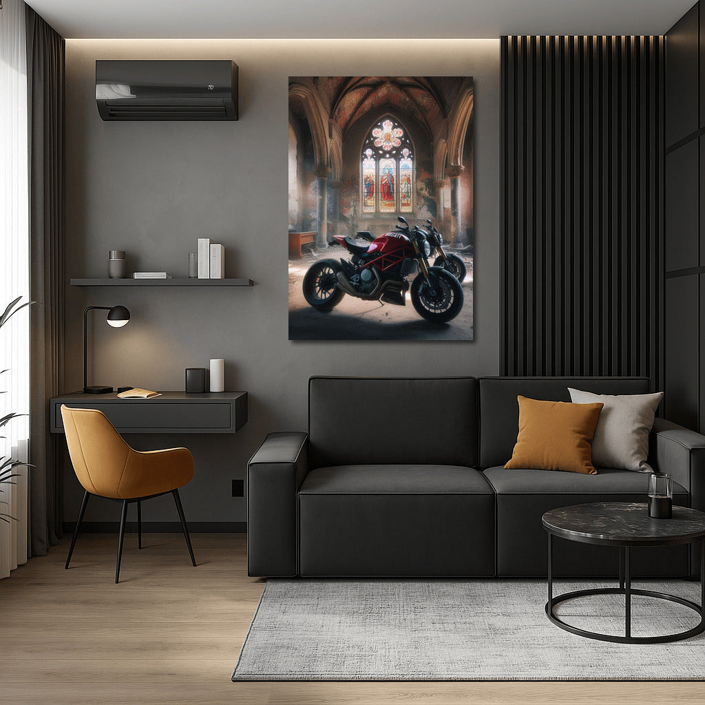 Ducati in the Abode of Silence: Motorcycles in the Abandoned Church