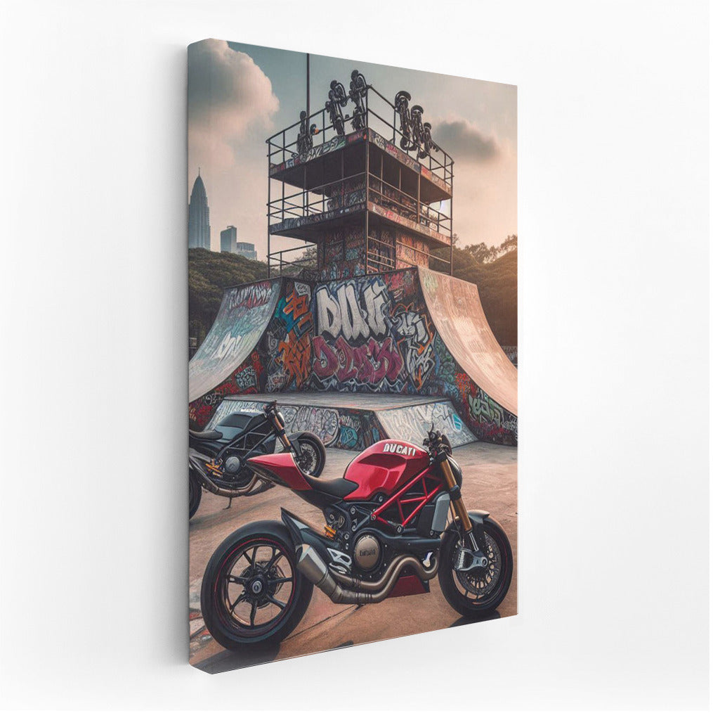 Ducati at the Skate Park: Adrenaline and Urban Culture