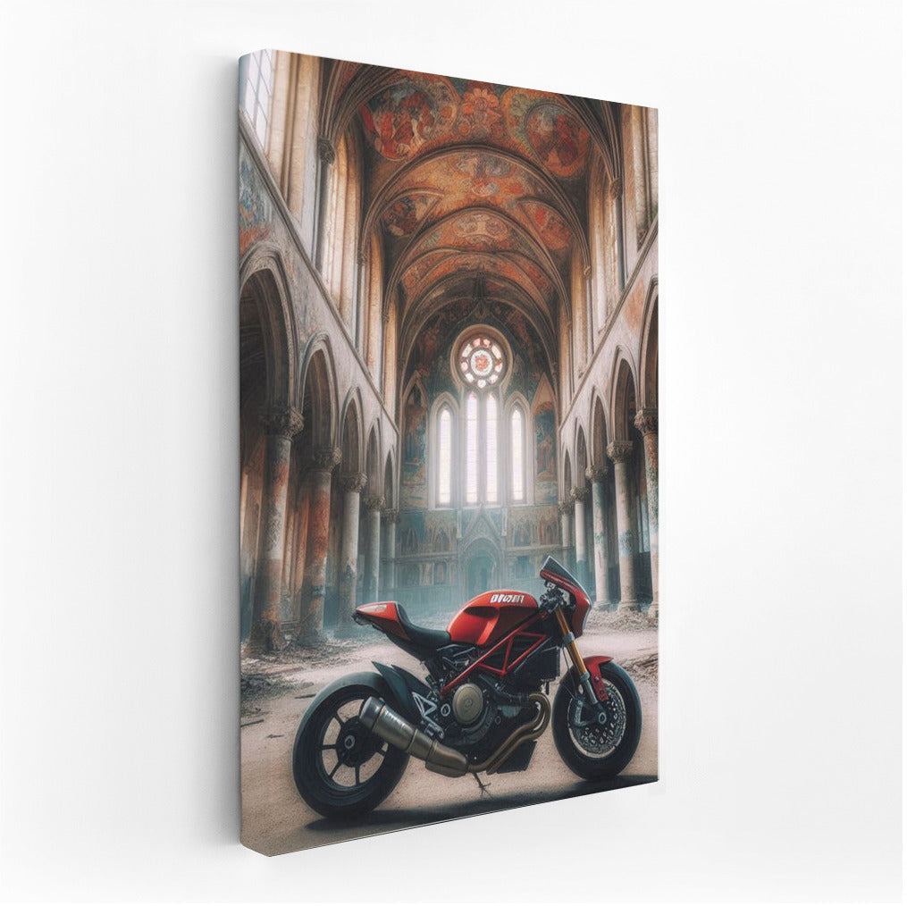 Ducati Dynamics in Abandoned Church: The Grandeur of Architecture