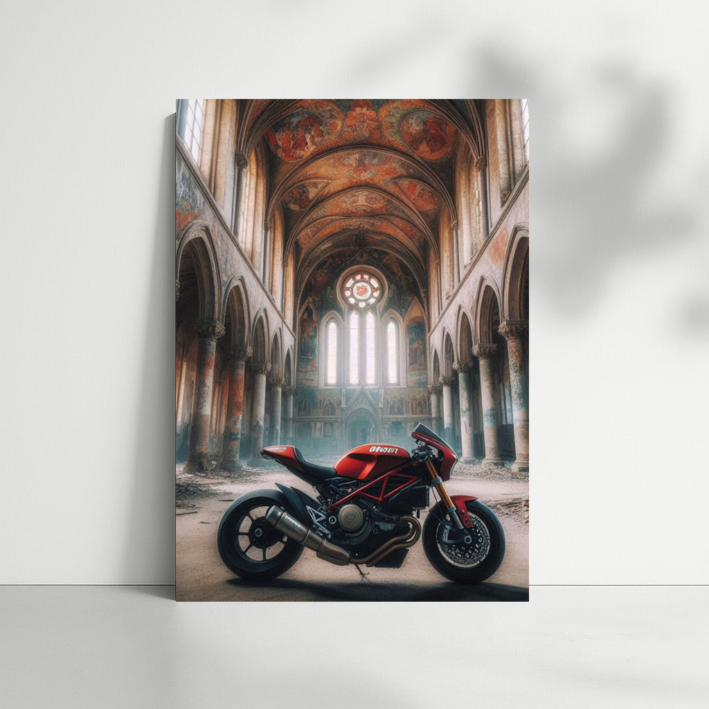 Ducati Dynamics in Abandoned Church: The Grandeur of Architecture