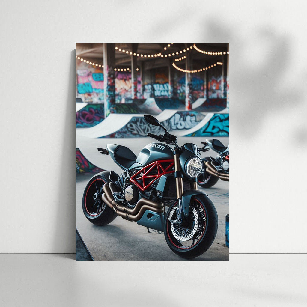 Ducati in Flight: Extreme on the Skateboard