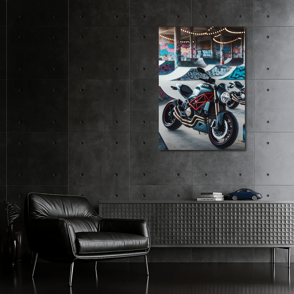 Ducati in Flight: Extreme on the Skateboard