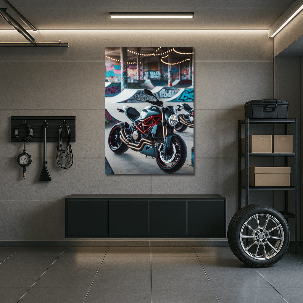 Ducati in Flight: Extreme on the Skateboard