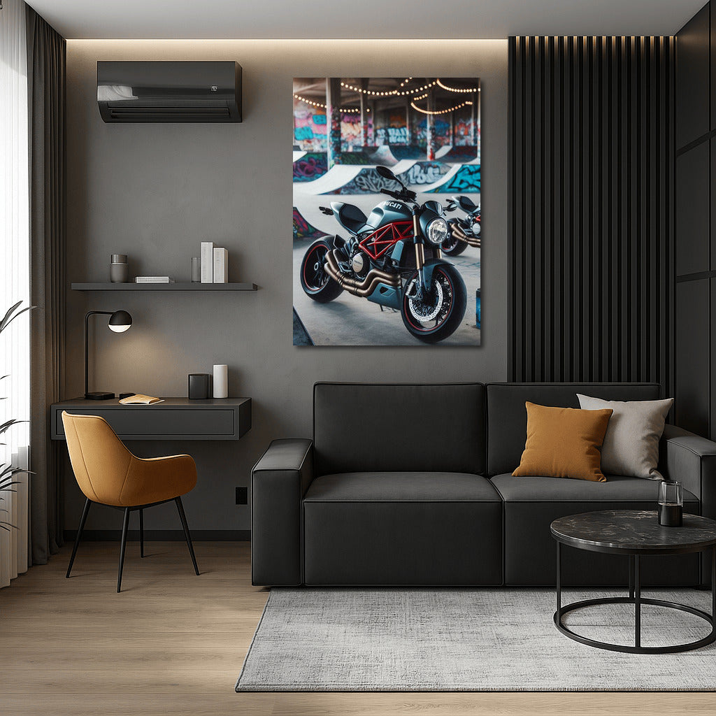 Ducati in Flight: Extreme on the Skateboard