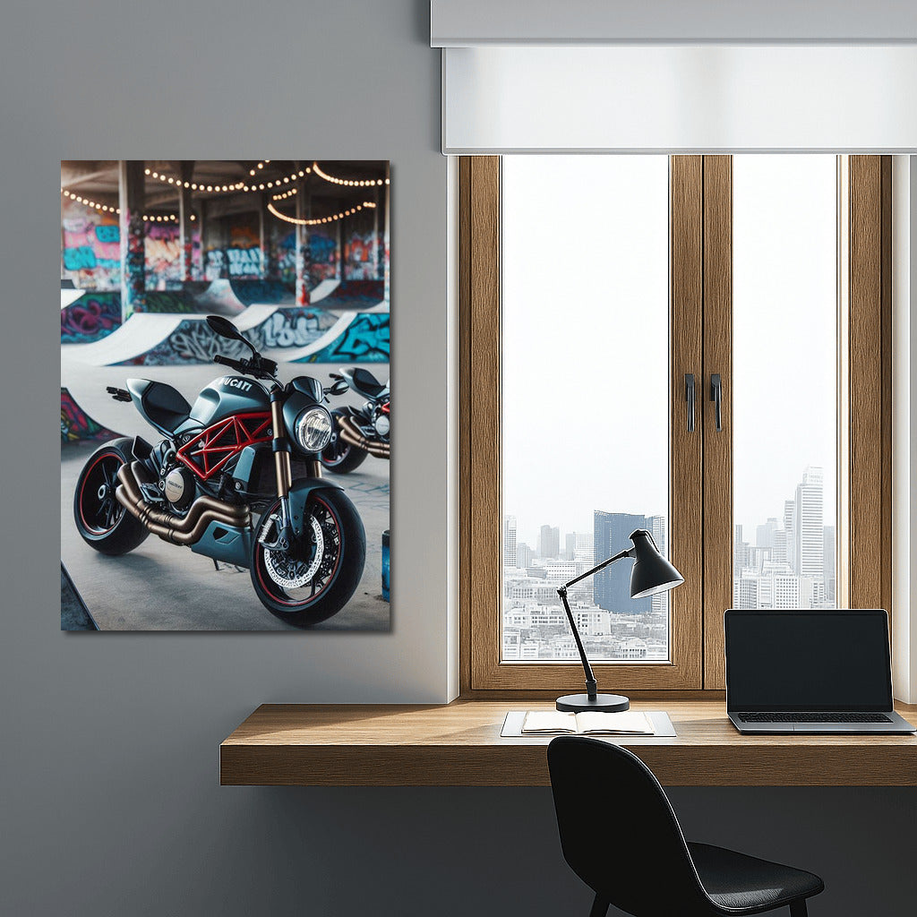 Ducati in Flight: Extreme on the Skateboard