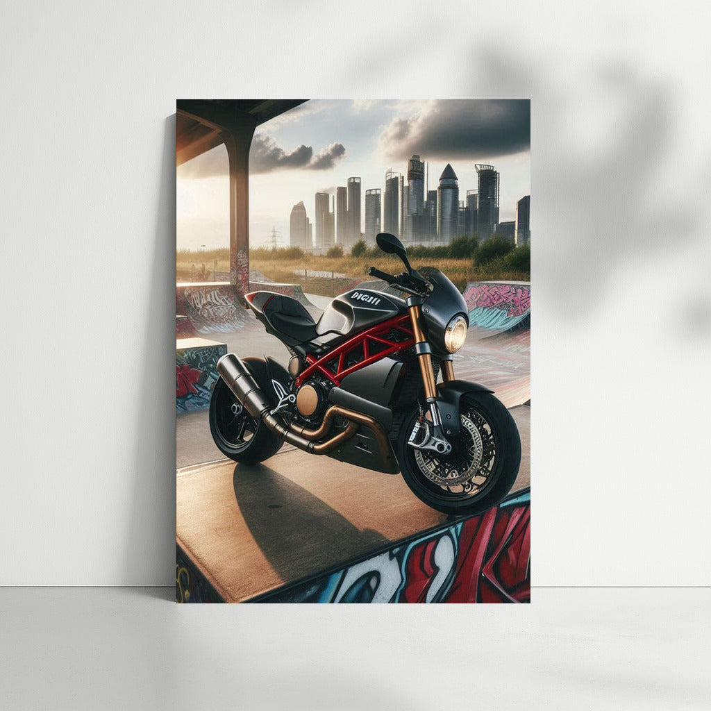 Speed and Style: Ducati at the City Skate Park