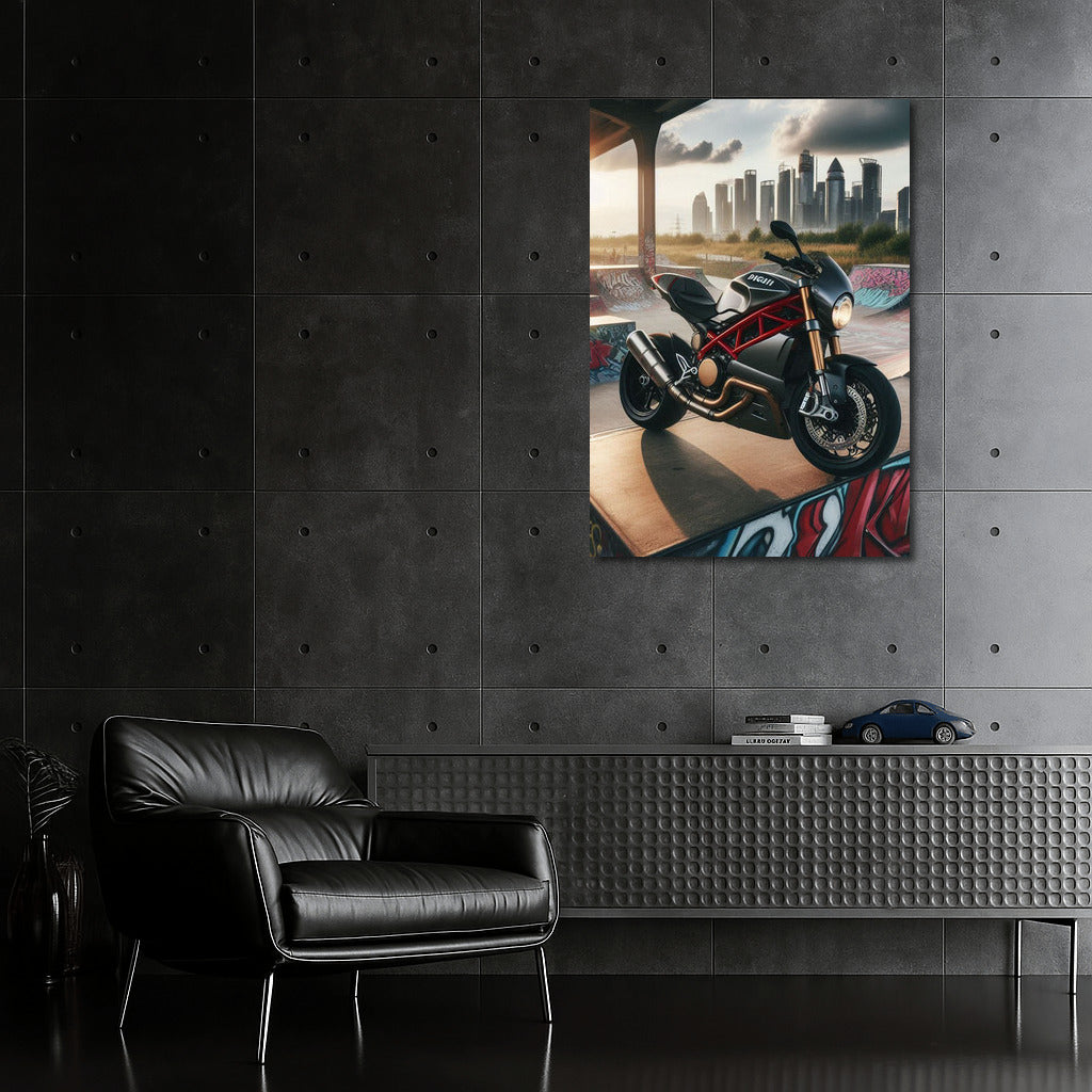 Speed and Style: Ducati at the City Skate Park