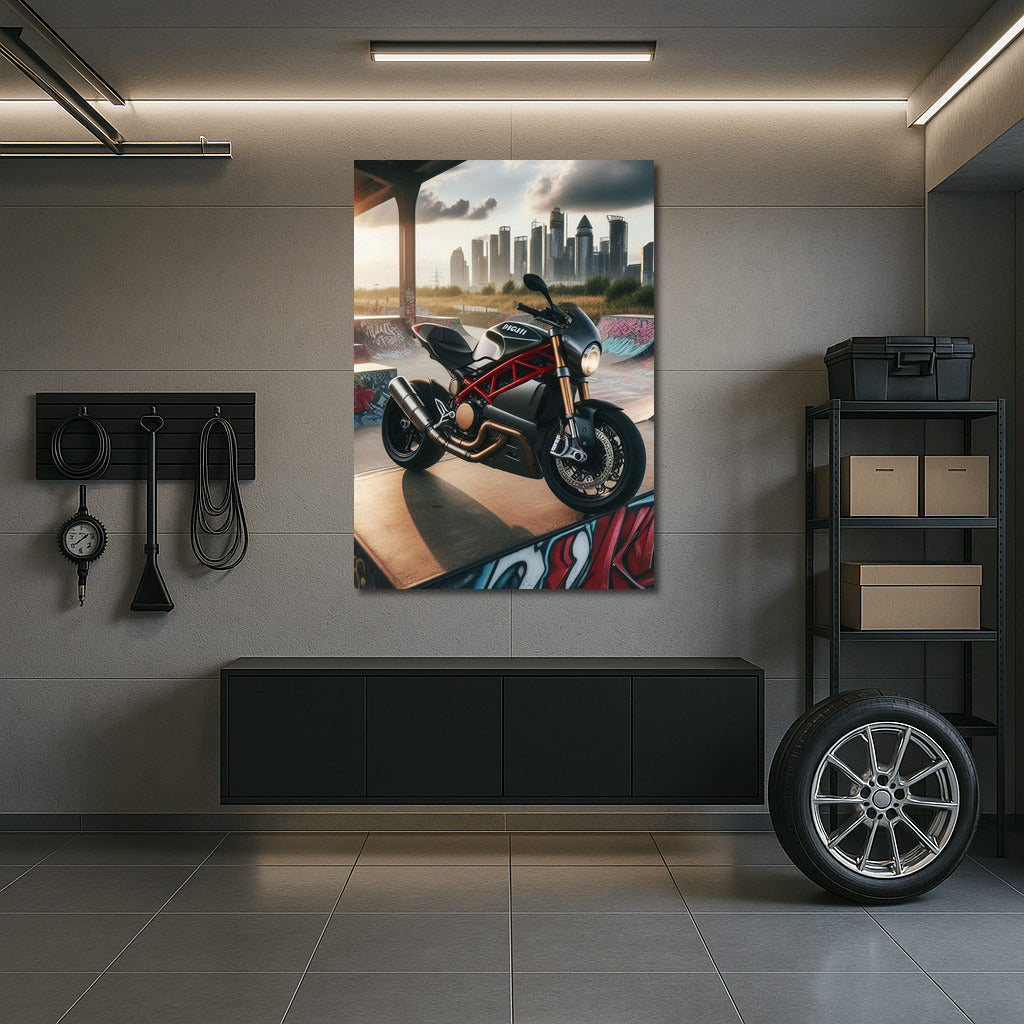 Speed and Style: Ducati at the City Skate Park