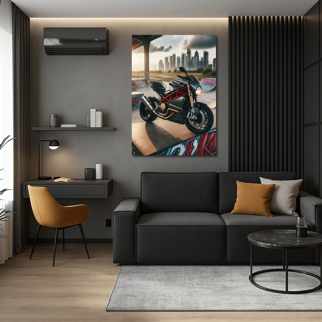 Speed and Style: Ducati at the City Skate Park