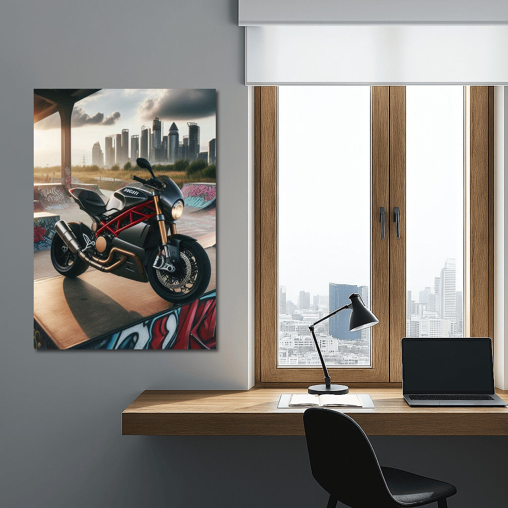 Speed and Style: Ducati at the City Skate Park