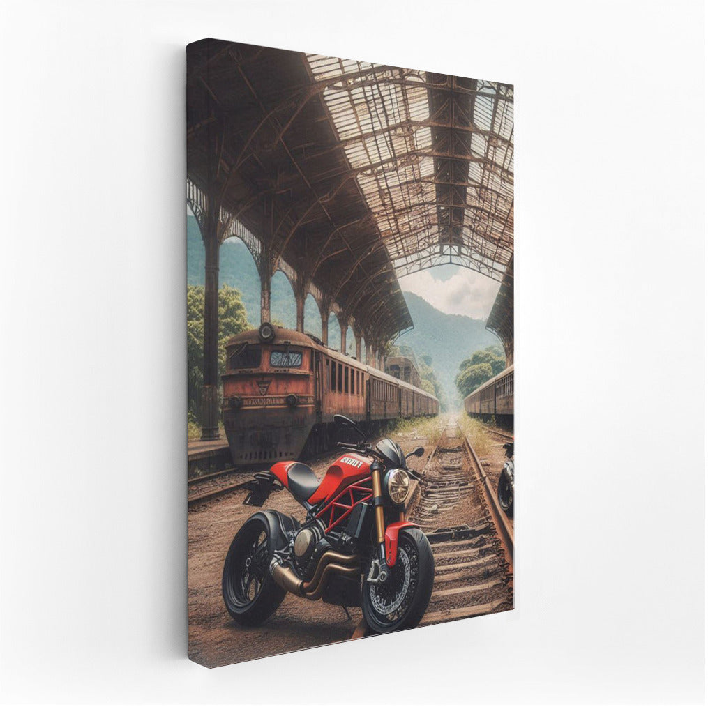 Freedom on Ducati: Motorcycles at the Abandoned Station