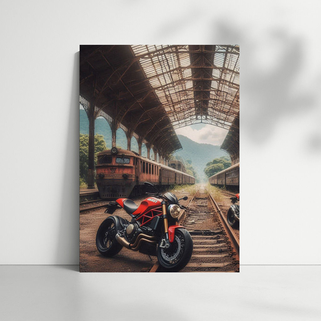 Freedom on Ducati: Motorcycles at the Abandoned Station