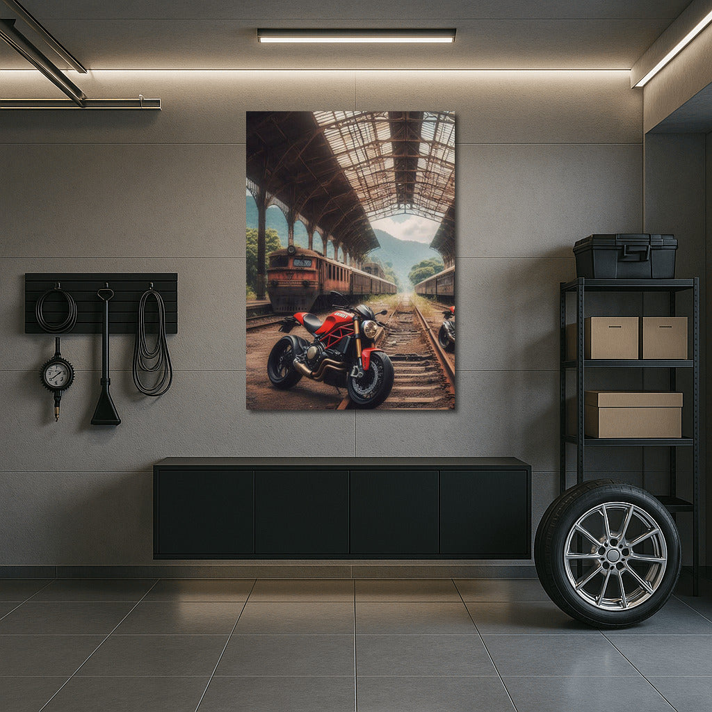 Freedom on Ducati: Motorcycles at the Abandoned Station