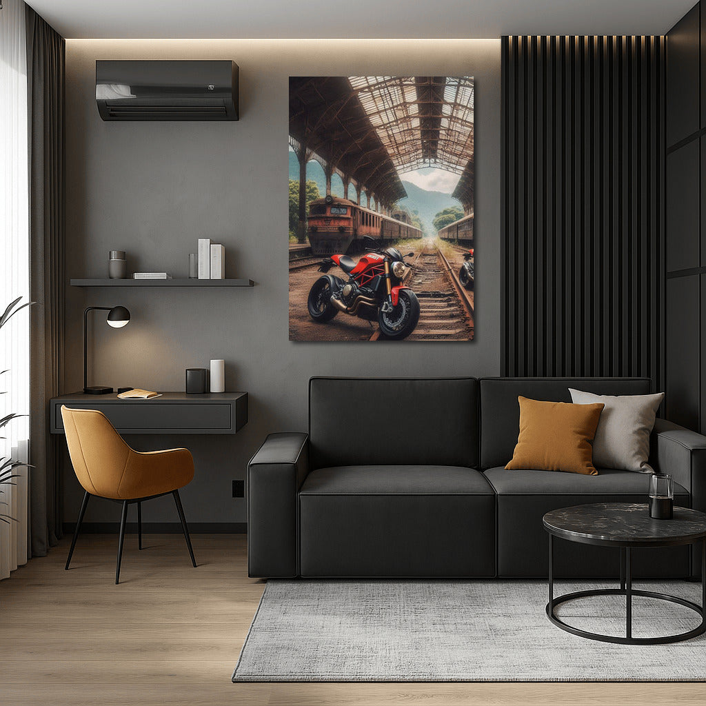 Freedom on Ducati: Motorcycles at the Abandoned Station