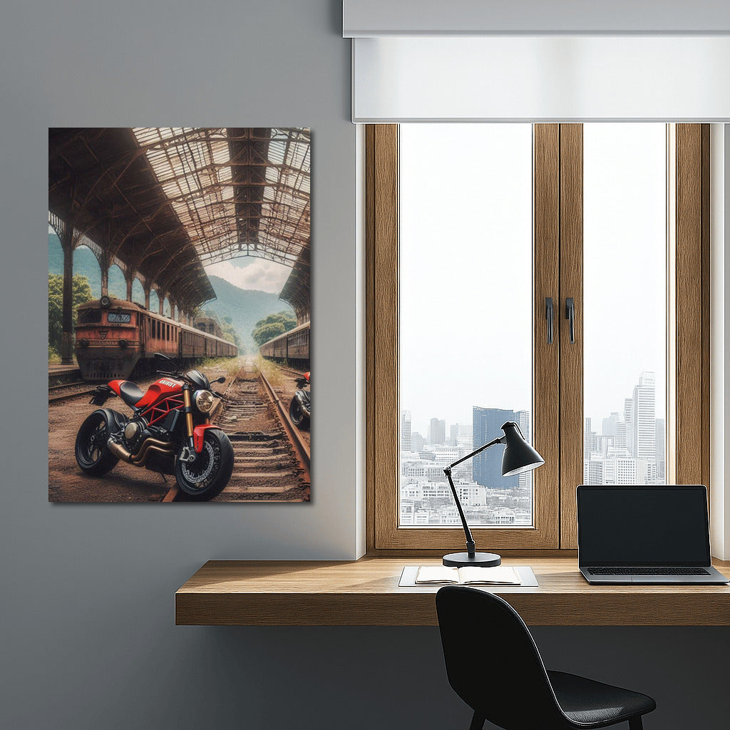 Freedom on Ducati: Motorcycles at the Abandoned Station