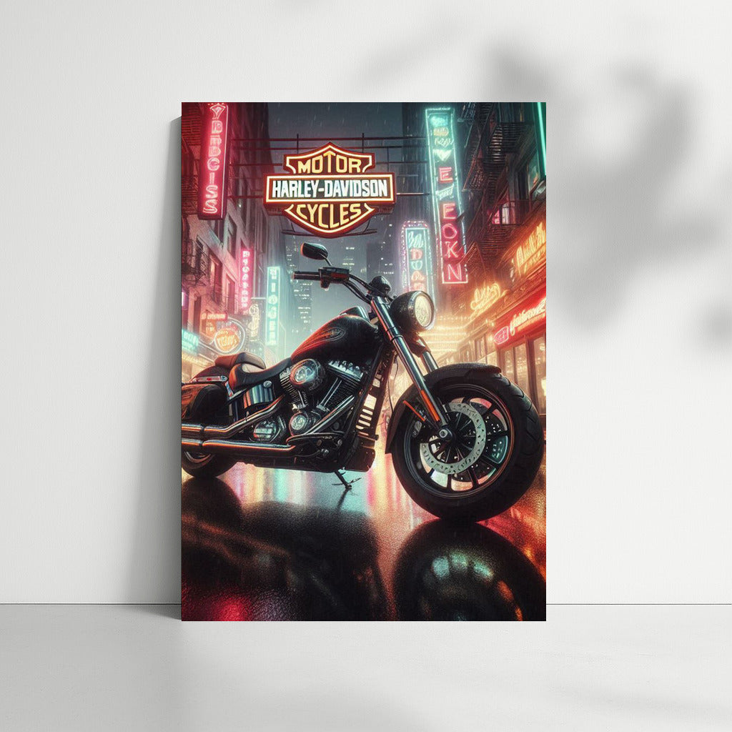 Night Freedom: Harley-Davidson on City Streets