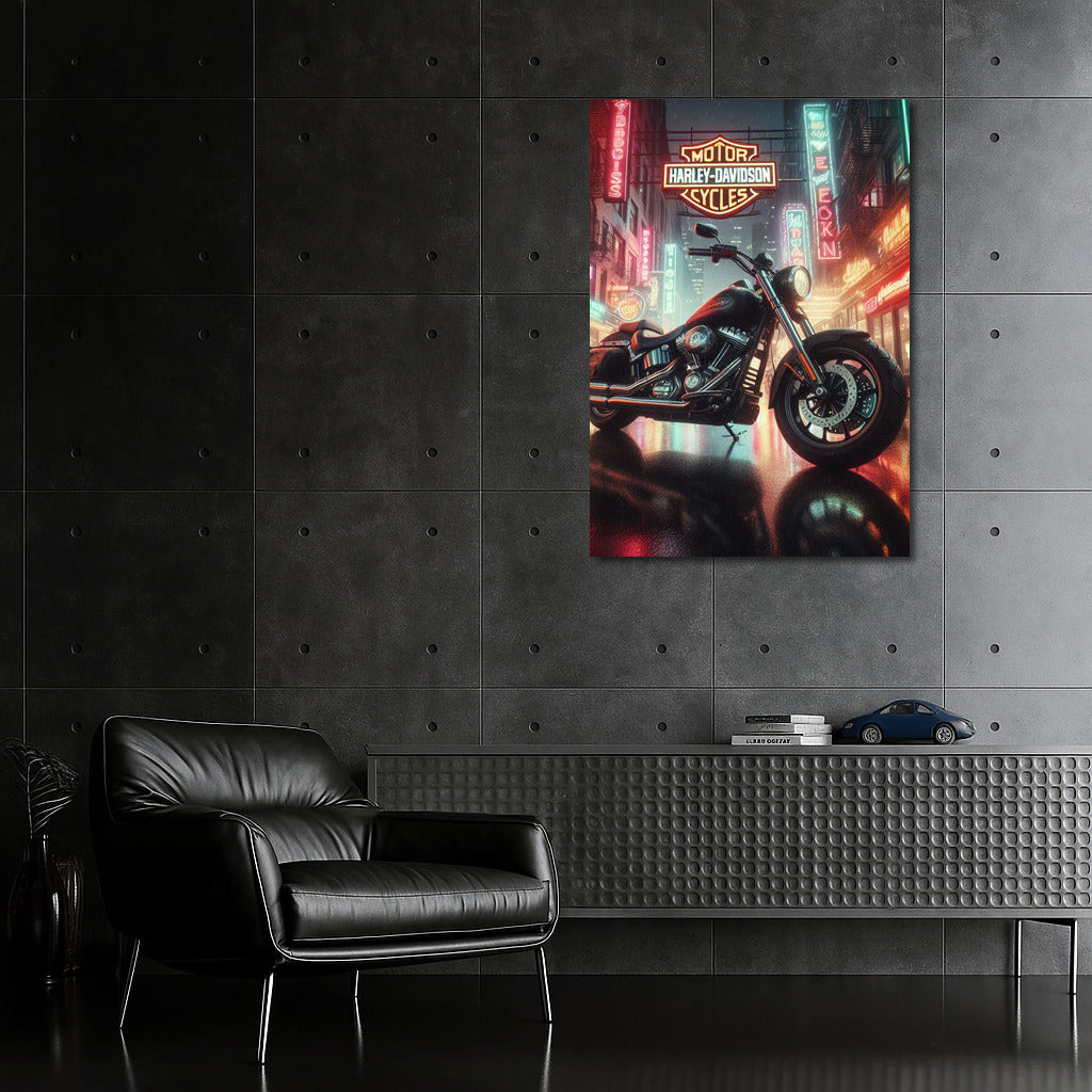 Night Freedom: Harley-Davidson on City Streets