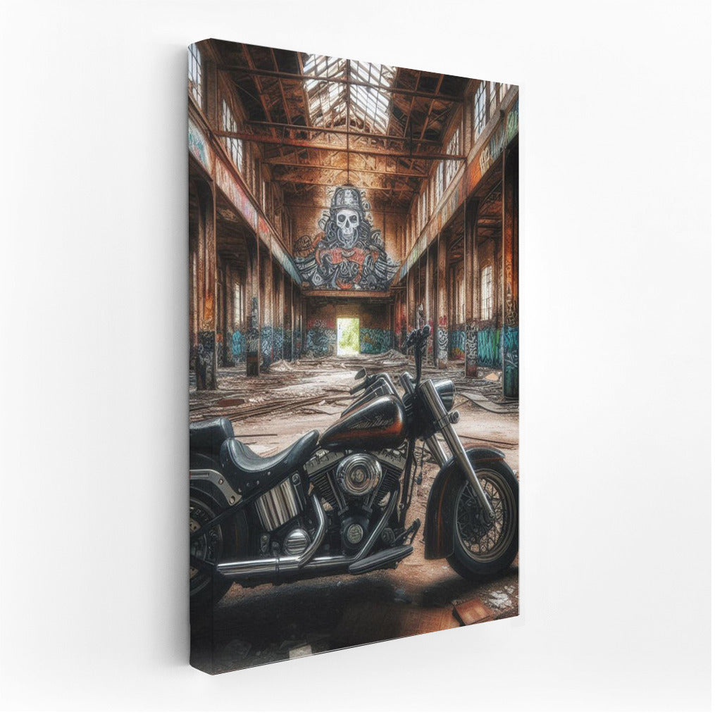 Harley Davidson: Freedom in an Abandoned Warehouse