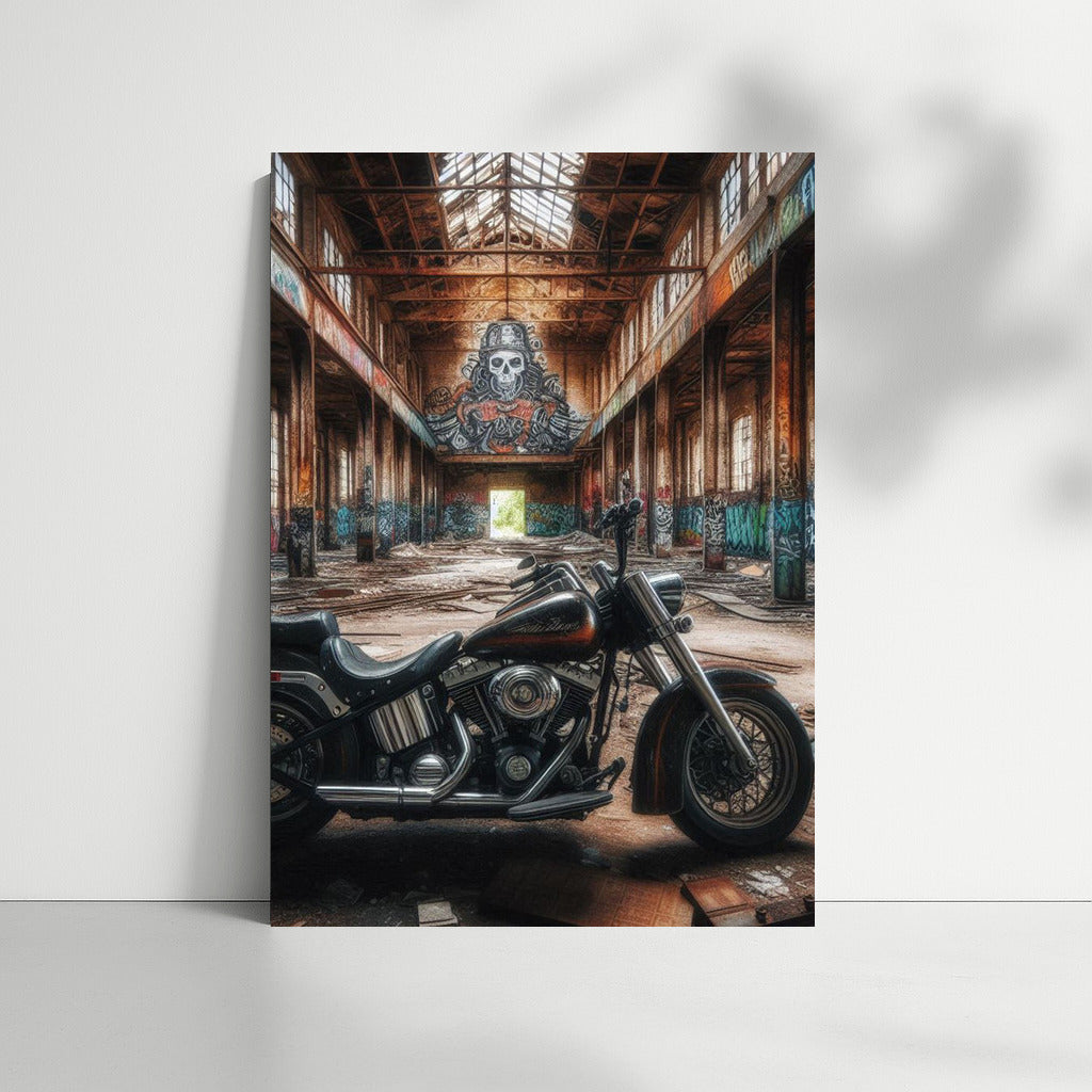 Harley Davidson: Freedom in an Abandoned Warehouse