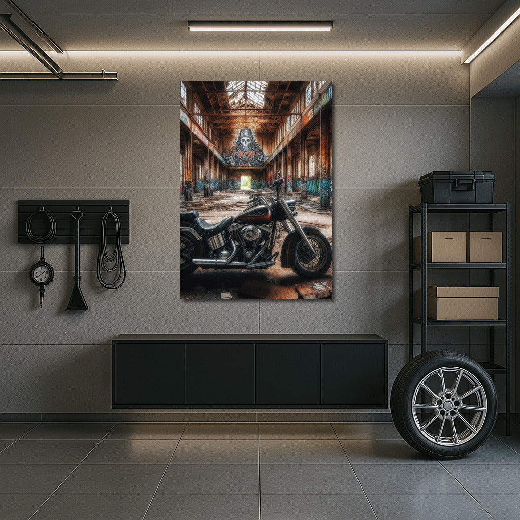 Harley Davidson: Freedom in an Abandoned Warehouse