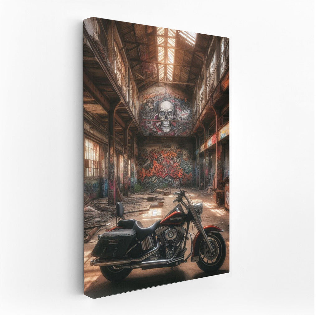 Harley Davidson: Freedom in an Abandoned Warehouse