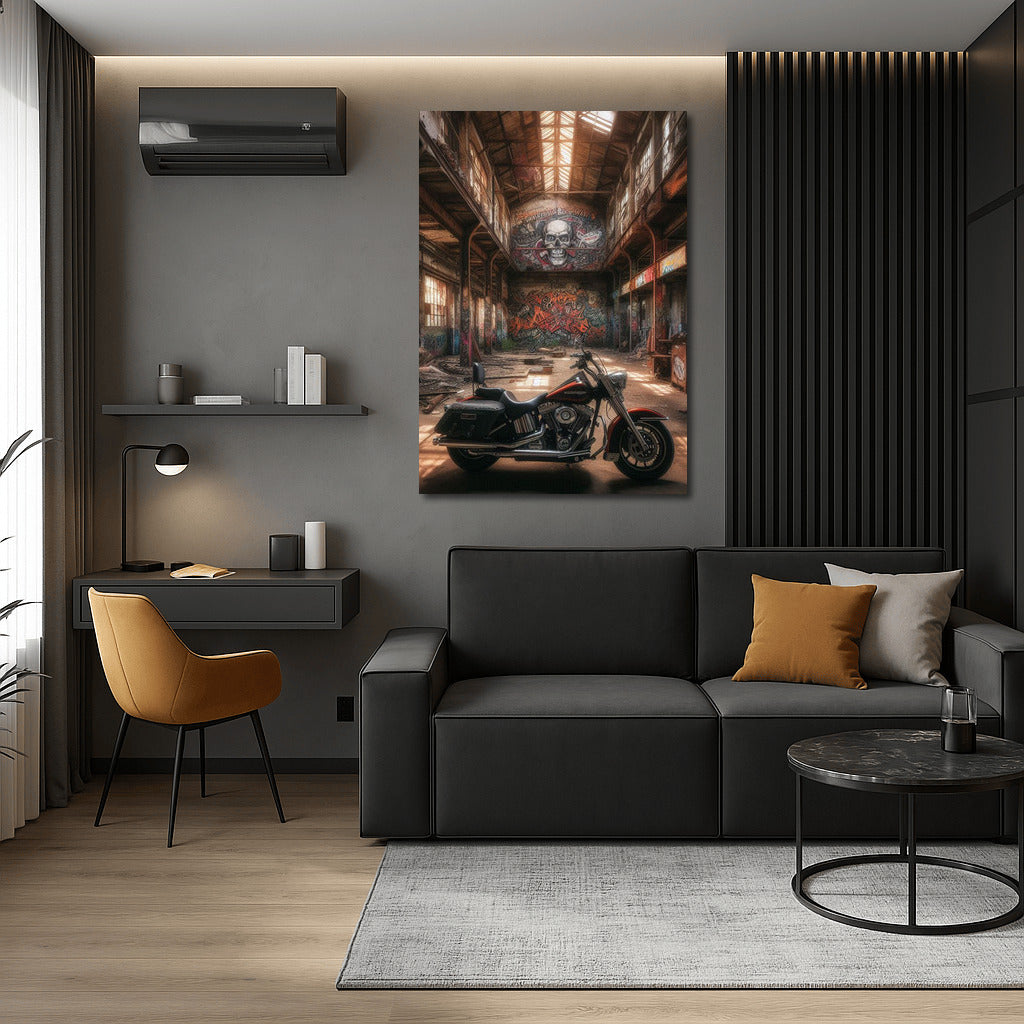 Harley Davidson: Freedom in an Abandoned Warehouse