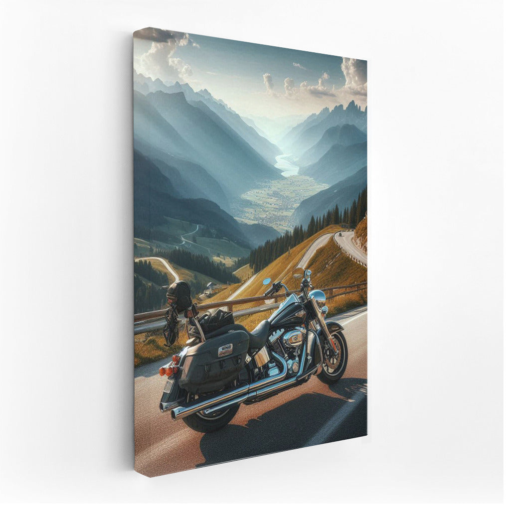 Harley Davidson: Wind of Freedom on the Mountain Road