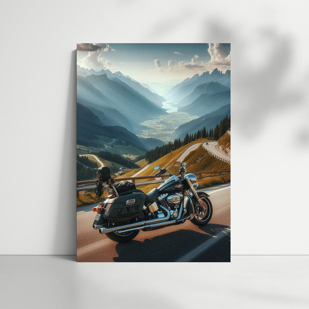 Harley Davidson: Wind of Freedom on the Mountain Road