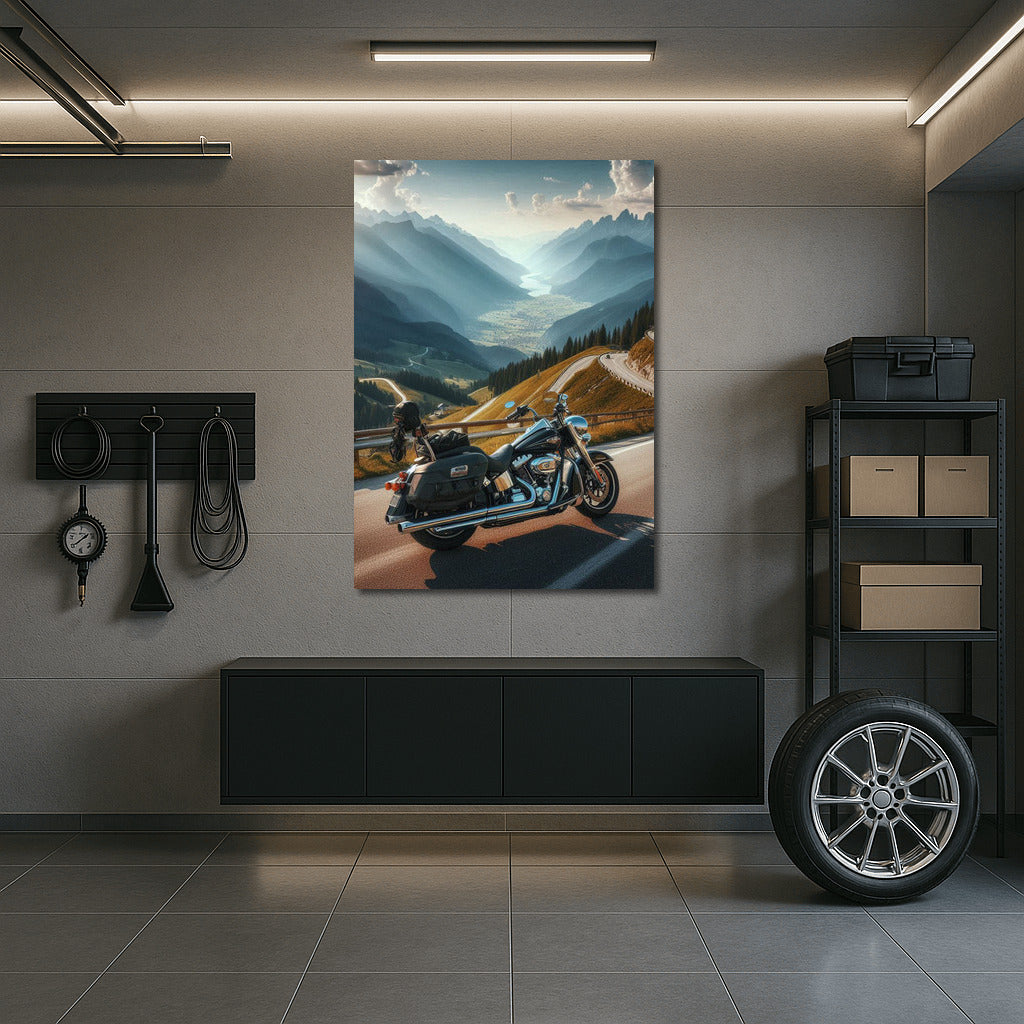 Harley Davidson: Wind of Freedom on the Mountain Road