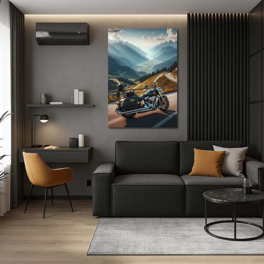 Harley Davidson: Wind of Freedom on the Mountain Road