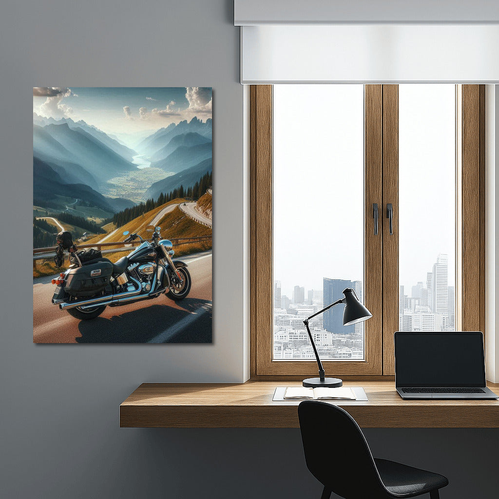 Harley Davidson: Wind of Freedom on the Mountain Road