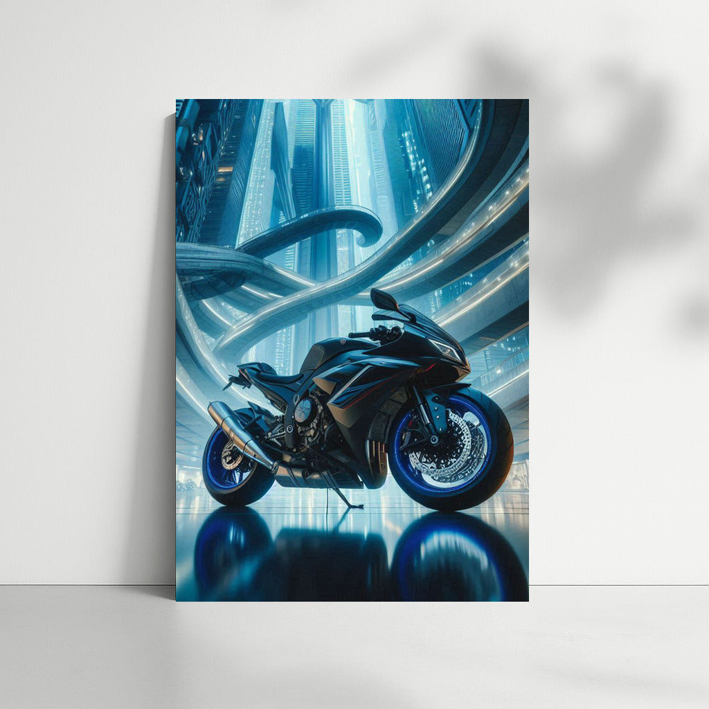 Yamaha in the Heart of the Futuristic Metropolis: Speed and Style