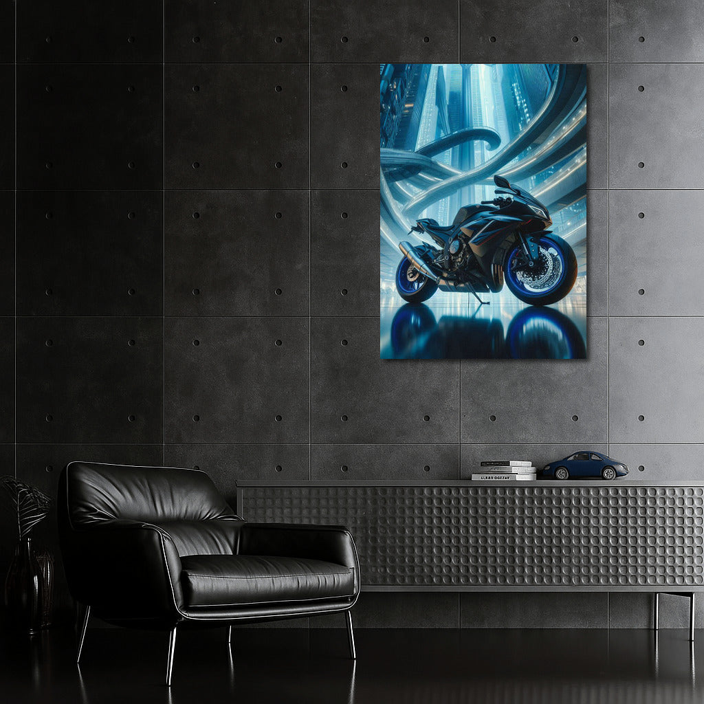 Yamaha in the Heart of the Futuristic Metropolis: Speed and Style