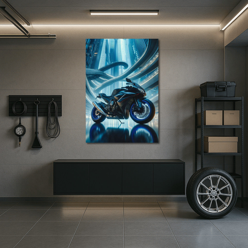 Yamaha in the Heart of the Futuristic Metropolis: Speed and Style