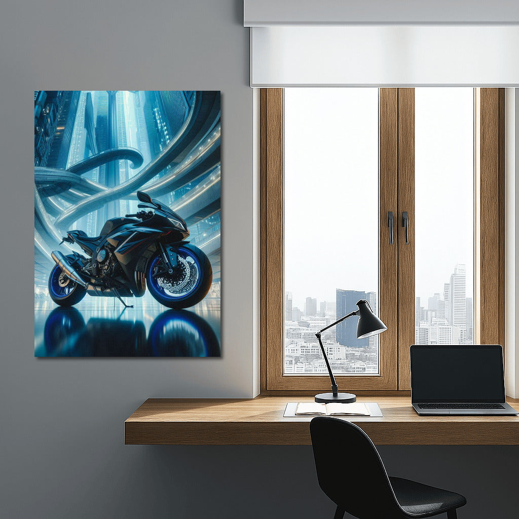 Yamaha in the Heart of the Futuristic Metropolis: Speed and Style