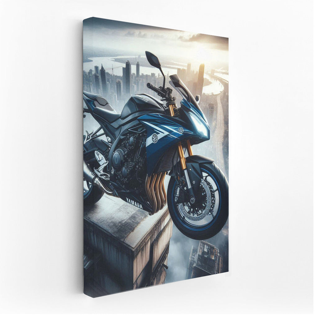 Yamaha on Top: Speed and Height on the Roof of a Skyscraper