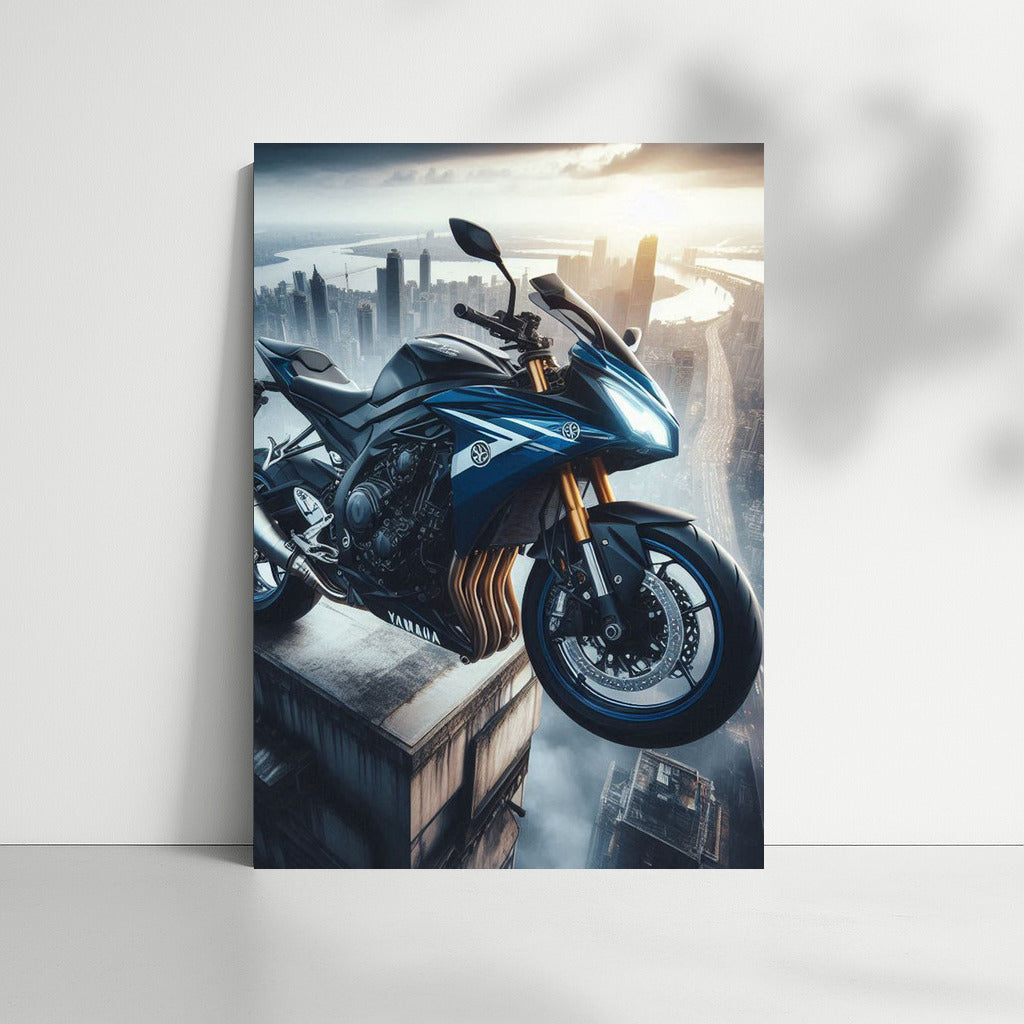 Yamaha on Top: Speed and Height on the Roof of a Skyscraper