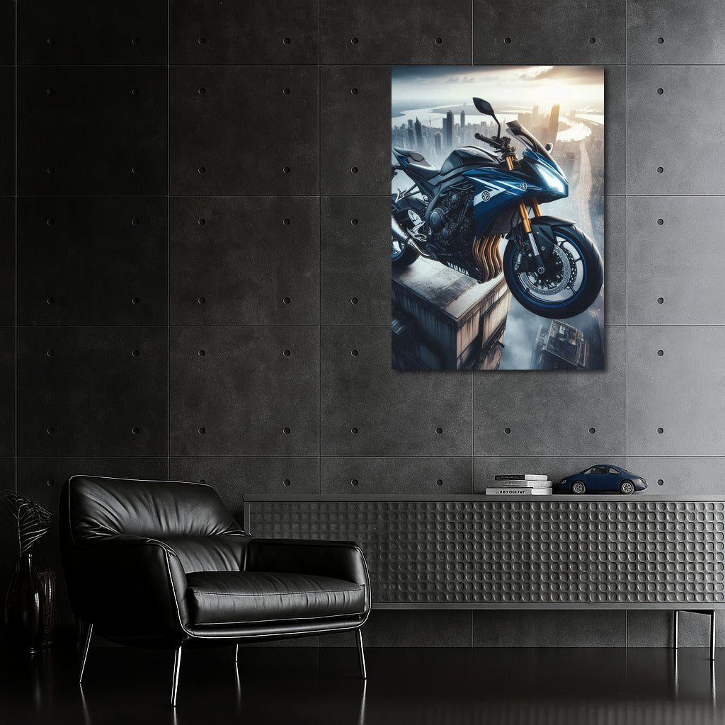 Yamaha on Top: Speed and Height on the Roof of a Skyscraper